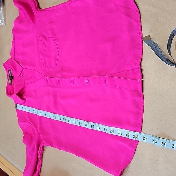 Outback Red Size XS Bright Fuchsia Long Sleeve Button Down Blouse, Exc. Cond. - Picture 8 of 11
